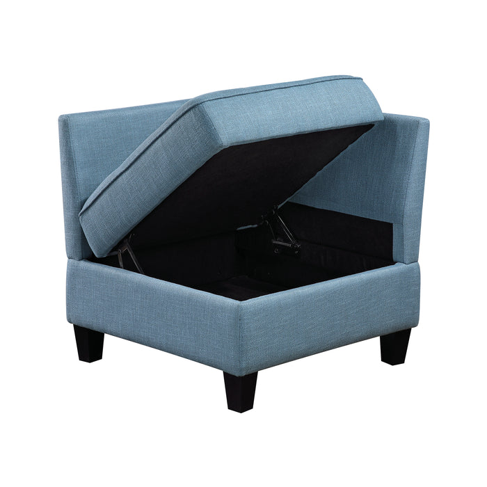 OakvillePark Silvercross Textured Fabric Corner Seat with Storage