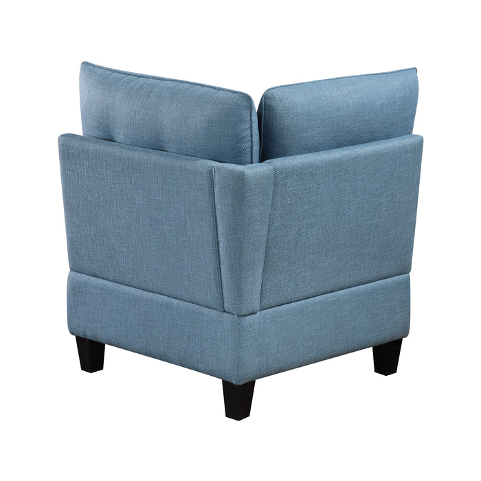 OakvillePark Silvercross Textured Fabric Corner Seat with Storage