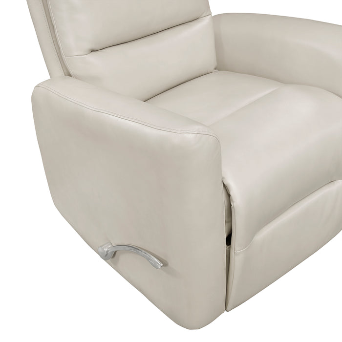 OakvillePark Crestshire Faux Leather Manual Swivel Glider Recliner