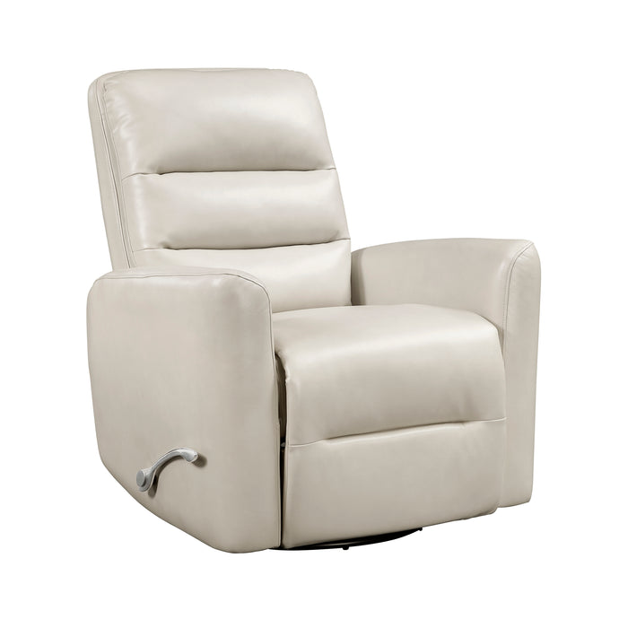 OakvillePark Crestshire Faux Leather Manual Swivel Glider Recliner