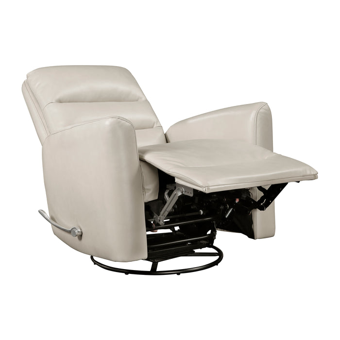 OakvillePark Crestshire Faux Leather Manual Swivel Glider Recliner