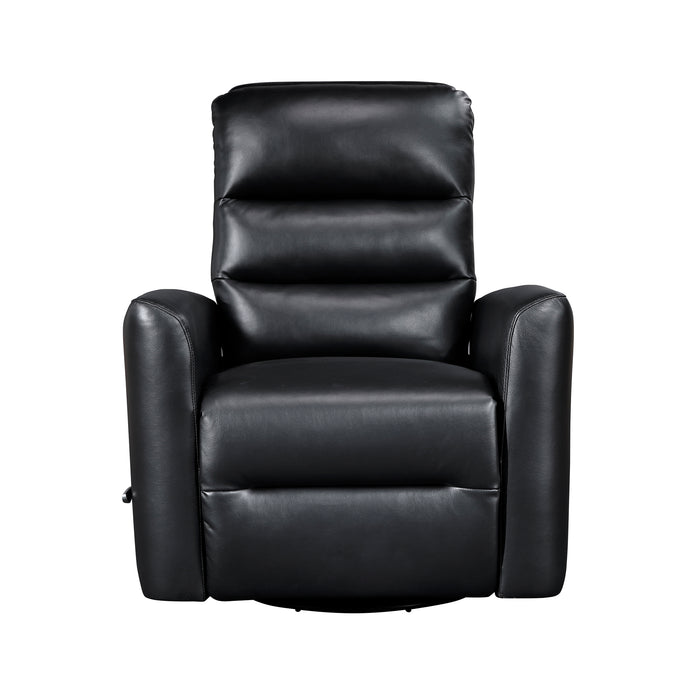 OakvillePark Crestshire Faux Leather Manual Swivel Glider Recliner