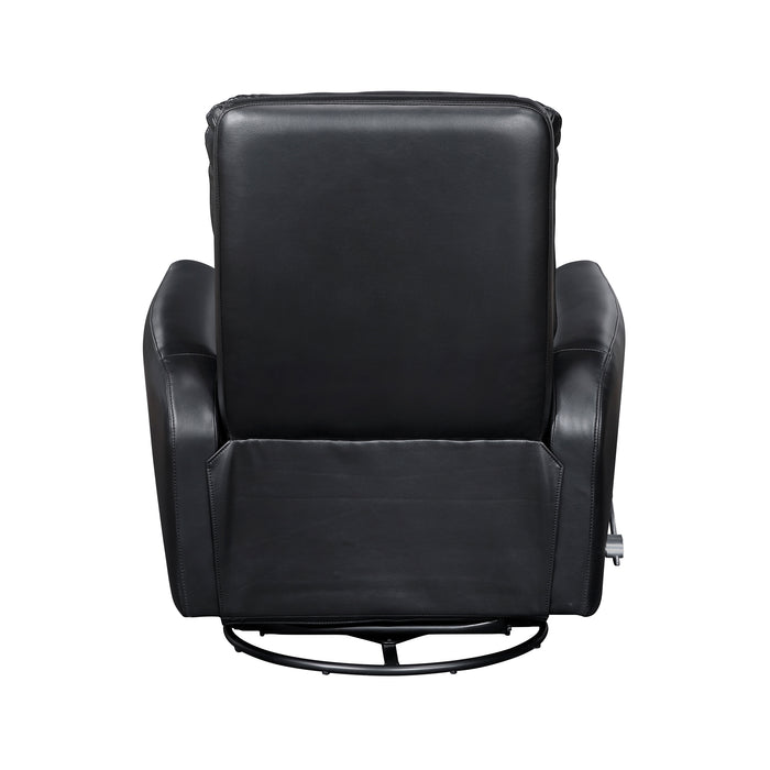OakvillePark Crestshire Faux Leather Manual Swivel Glider Recliner
