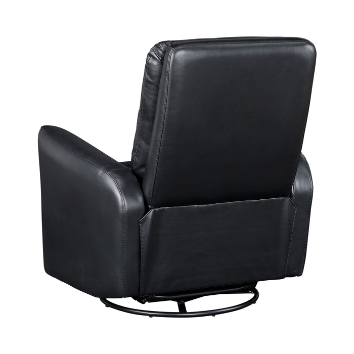 OakvillePark Crestshire Faux Leather Manual Swivel Glider Recliner
