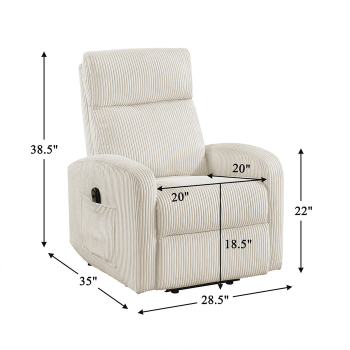 OakvillePark Niven Corduroy Power Lift Chair