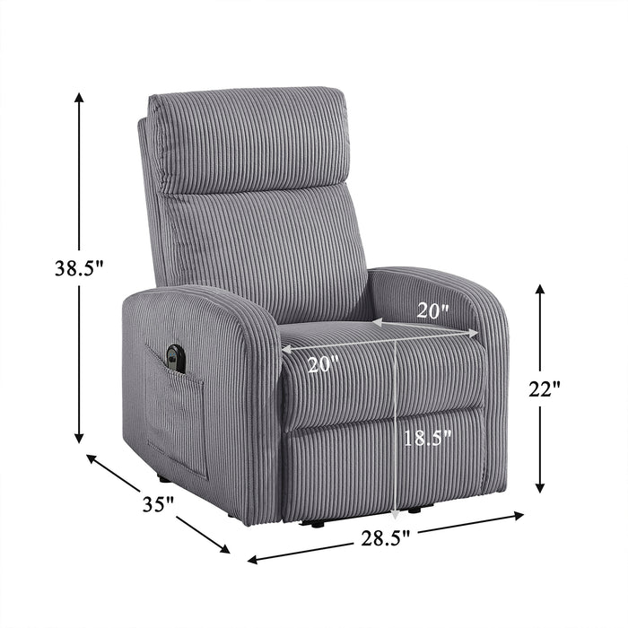 OakvillePark Niven Corduroy Power Lift Chair