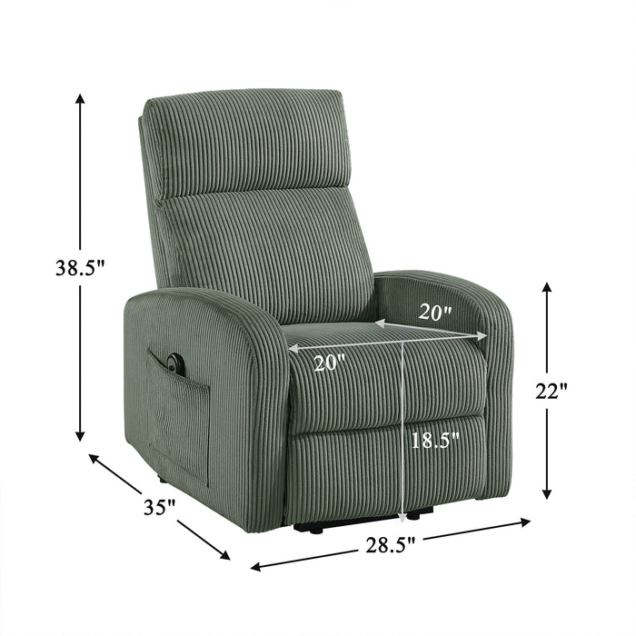 OakvillePark Niven Corduroy Power Lift Chair