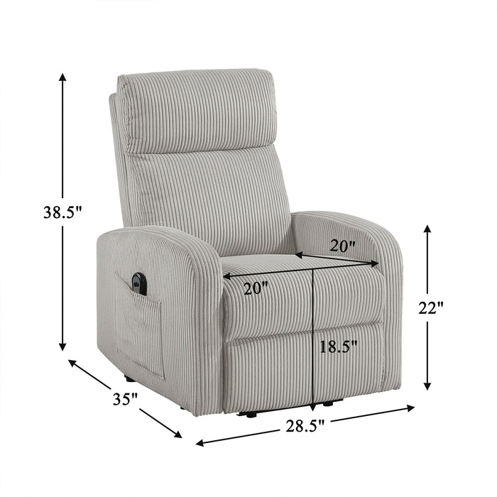 OakvillePark Niven Corduroy Power Lift Chair