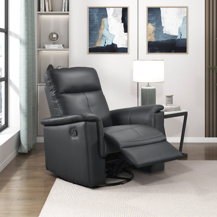 OakvillePark Willowmar Leather Swivel Glider Recliner