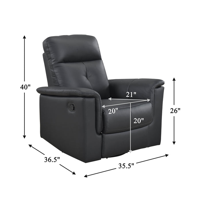 OakvillePark Willowmar Leather Swivel Glider Recliner