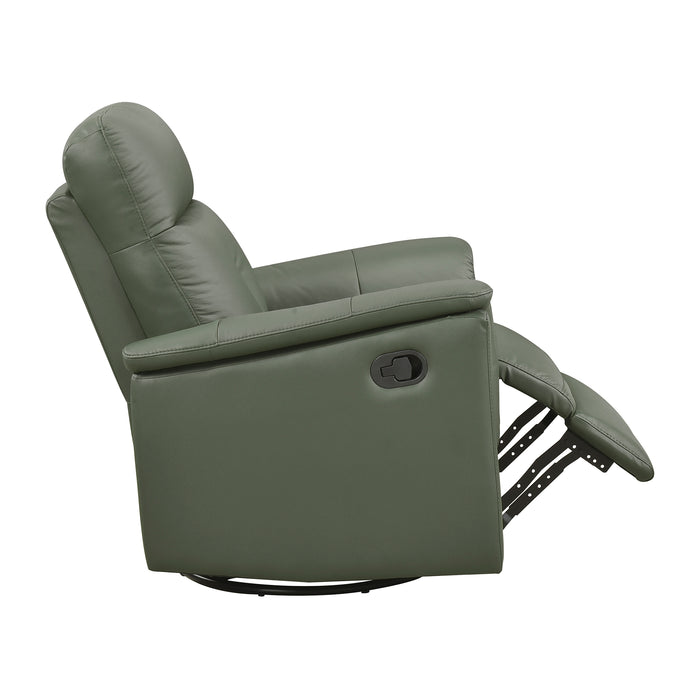 OakvillePark Willowmar Leather Swivel Glider Recliner