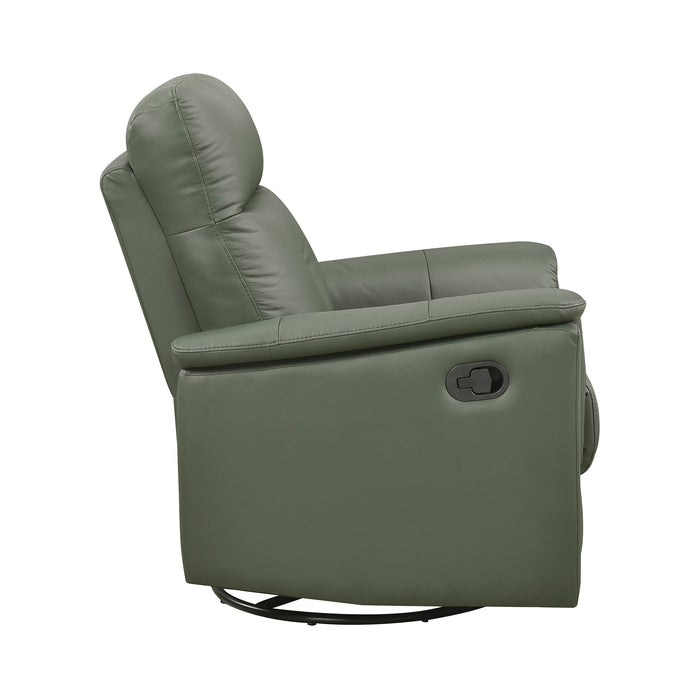 OakvillePark Willowmar Leather Swivel Glider Recliner