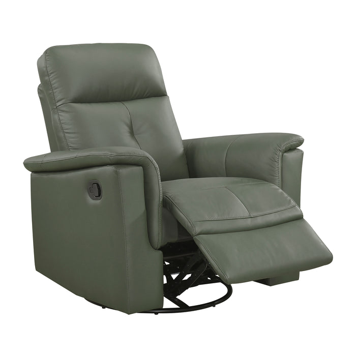 OakvillePark Willowmar Leather Swivel Glider Recliner