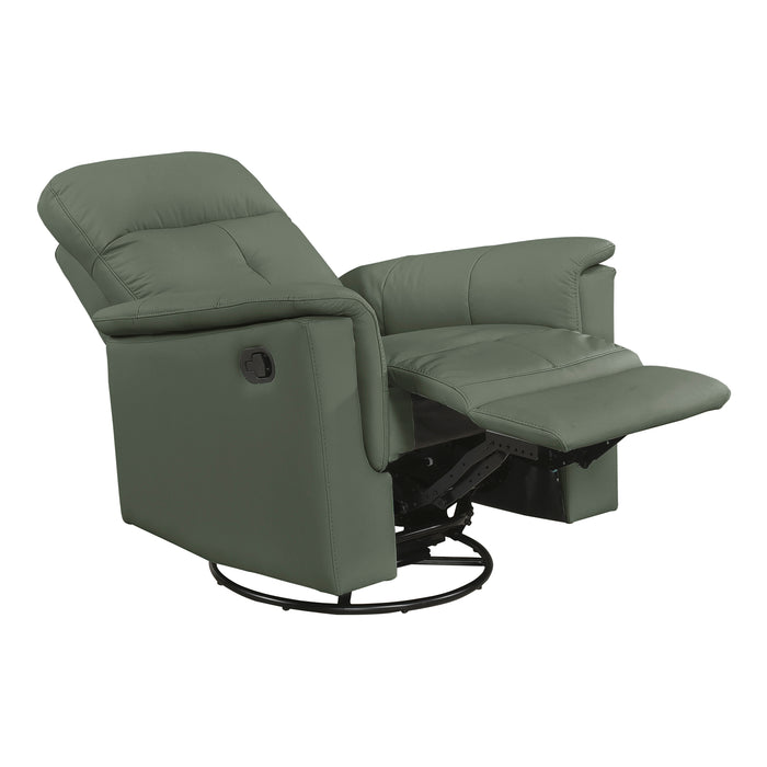 OakvillePark Willowmar Leather Swivel Glider Recliner