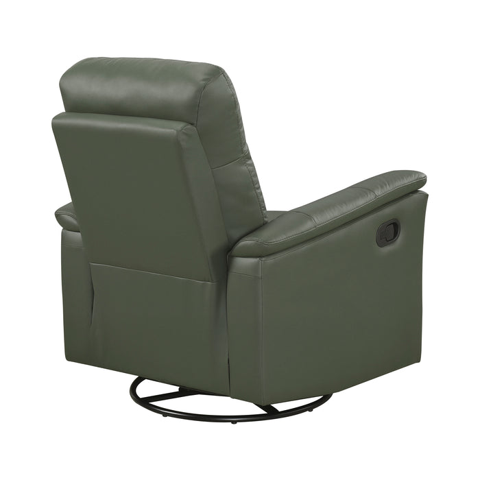 OakvillePark Willowmar Leather Swivel Glider Recliner