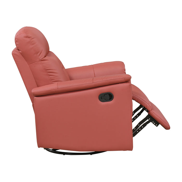 OakvillePark Willowmar Leather Swivel Glider Recliner
