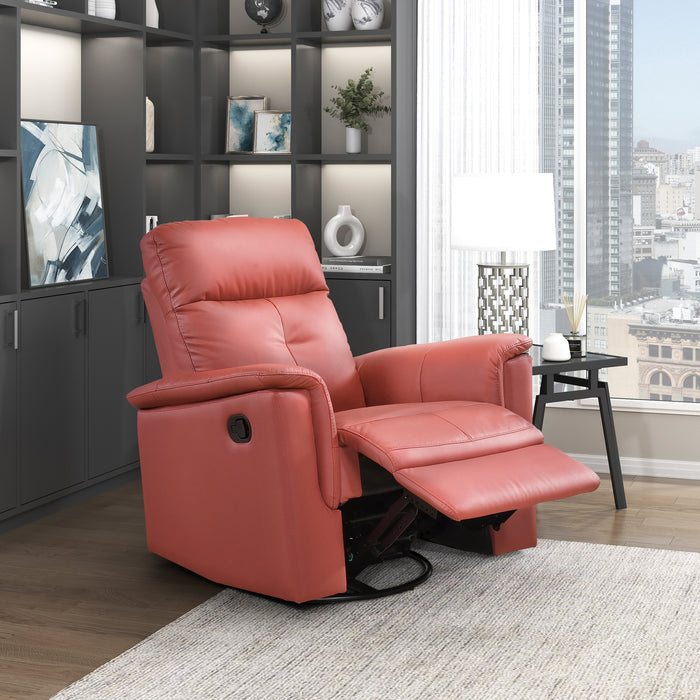 OakvillePark Willowmar Leather Swivel Glider Recliner
