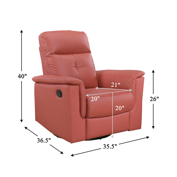 OakvillePark Willowmar Leather Swivel Glider Recliner