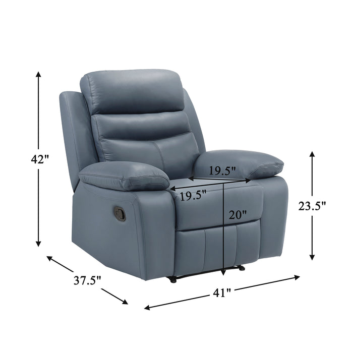 OakvillePark Blossomreach Leather Match Manual Recliner