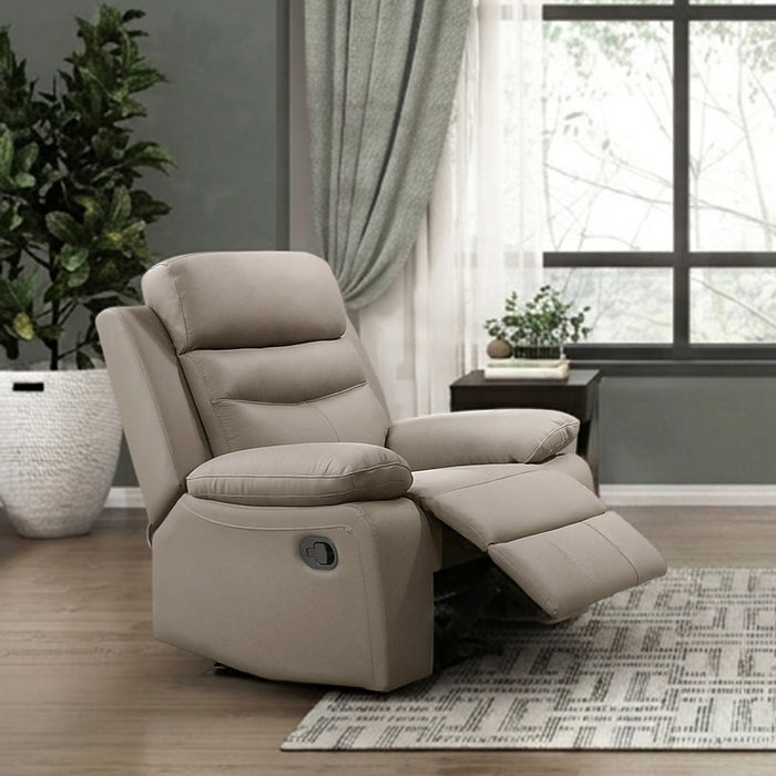OakvillePark Blossomreach Leather Match Manual Recliner