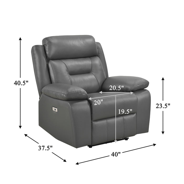 OakvillePark Trevellan Leather Match Power Recliner
