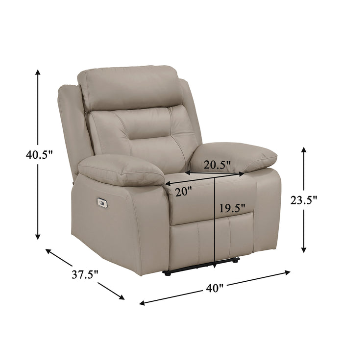 OakvillePark Trevellan Leather Match Power Recliner