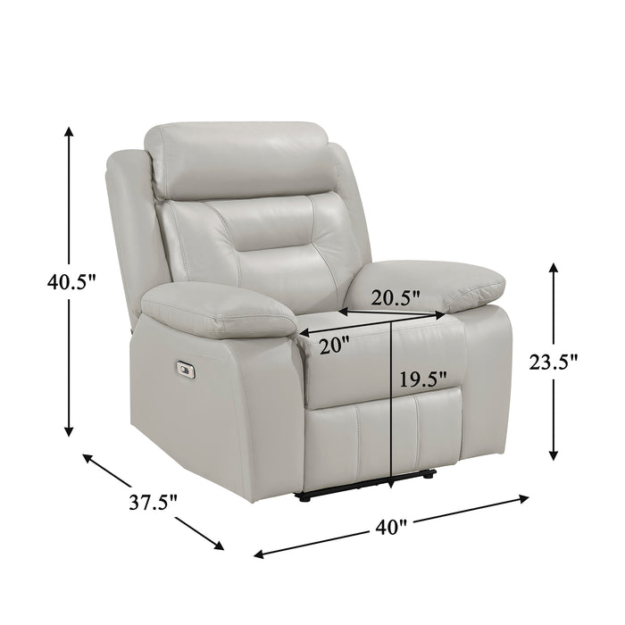 OakvillePark Trevellan Leather Match Power Recliner