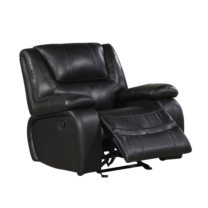 OakvillePark Arlisse Leather Match Glider Manual Recliner
