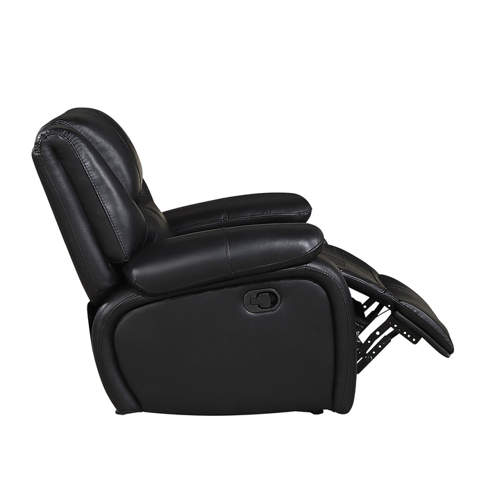 OakvillePark Arlisse Leather Match Glider Manual Recliner
