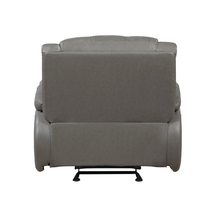 OakvillePark Arlisse Leather Match Glider Manual Recliner