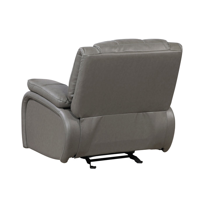 OakvillePark Arlisse Leather Match Glider Manual Recliner