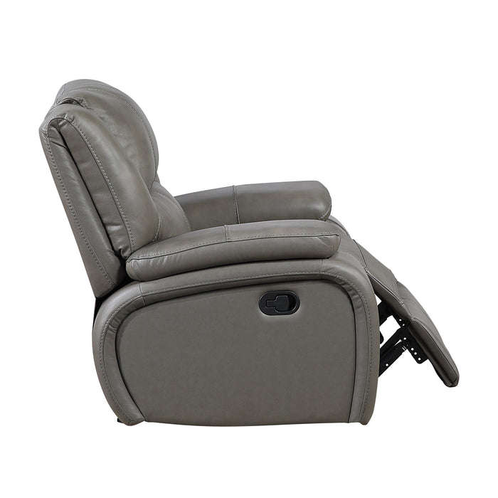 OakvillePark Arlisse Leather Match Glider Manual Recliner