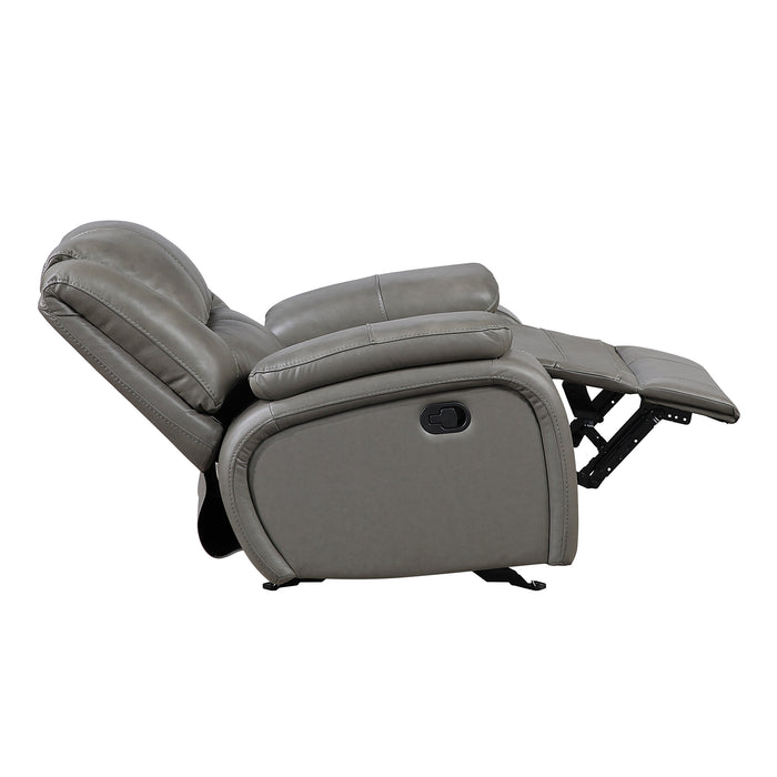 OakvillePark Arlisse Leather Match Glider Manual Recliner