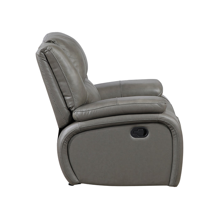 OakvillePark Arlisse Leather Match Glider Manual Recliner