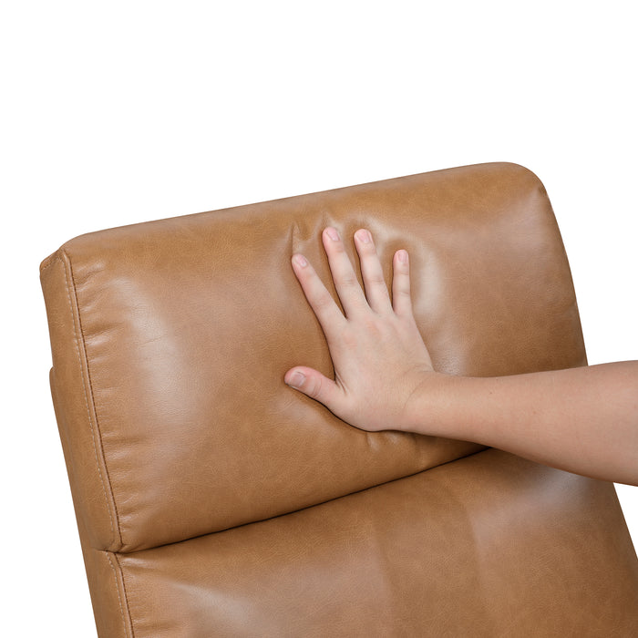 OakvillePark Vexa Faux Leather Manual Swivel Glider Recliner