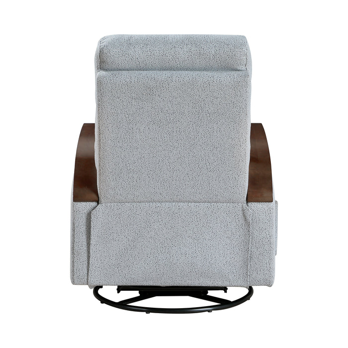 OakvillePark Vexa Faux Leather Manual Swivel Glider Recliner