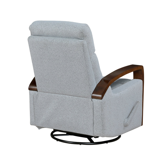 OakvillePark Vexa Faux Leather Manual Swivel Glider Recliner