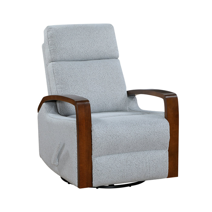 OakvillePark Vexa Faux Leather Manual Swivel Glider Recliner