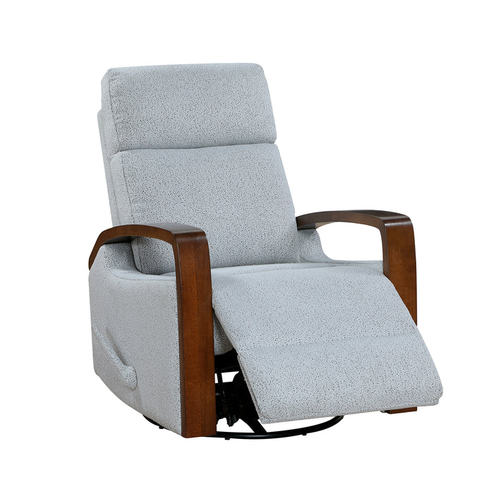 OakvillePark Vexa Faux Leather Manual Swivel Glider Recliner