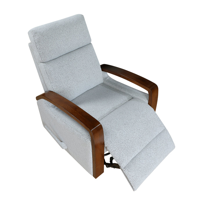 OakvillePark Vexa Faux Leather Manual Swivel Glider Recliner