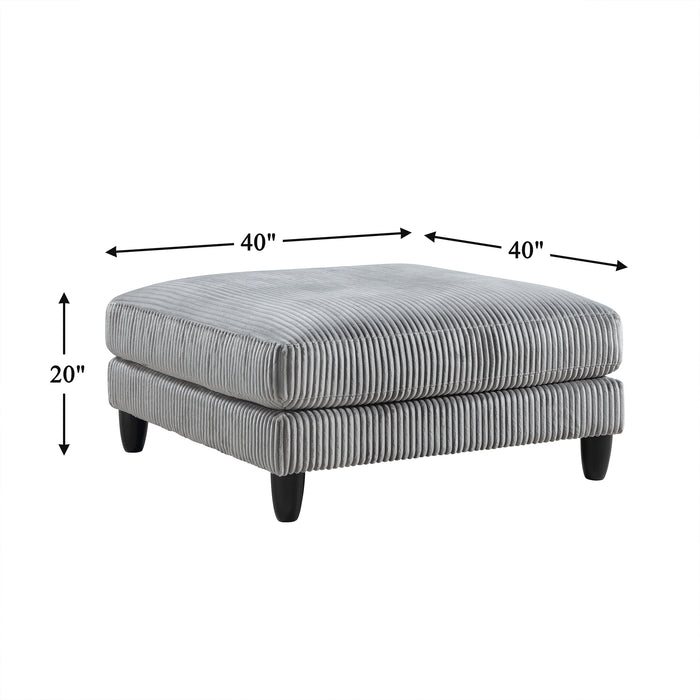 OakvillePark Caden Corduroy / Microfiber Ottoman