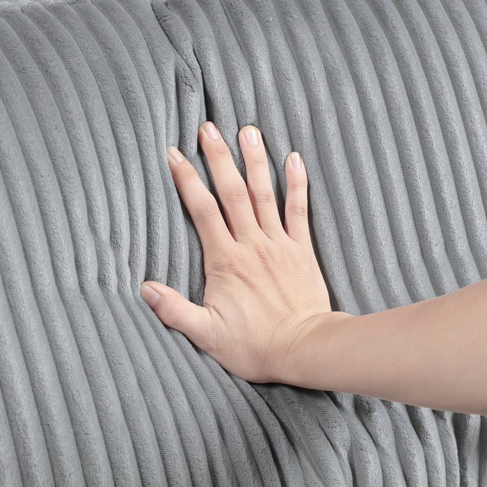 OakvillePark Caden Corduroy / Microfiber Armless Chair