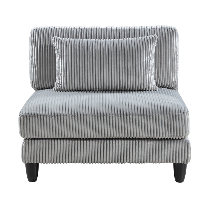 OakvillePark Caden Corduroy / Microfiber Armless Chair