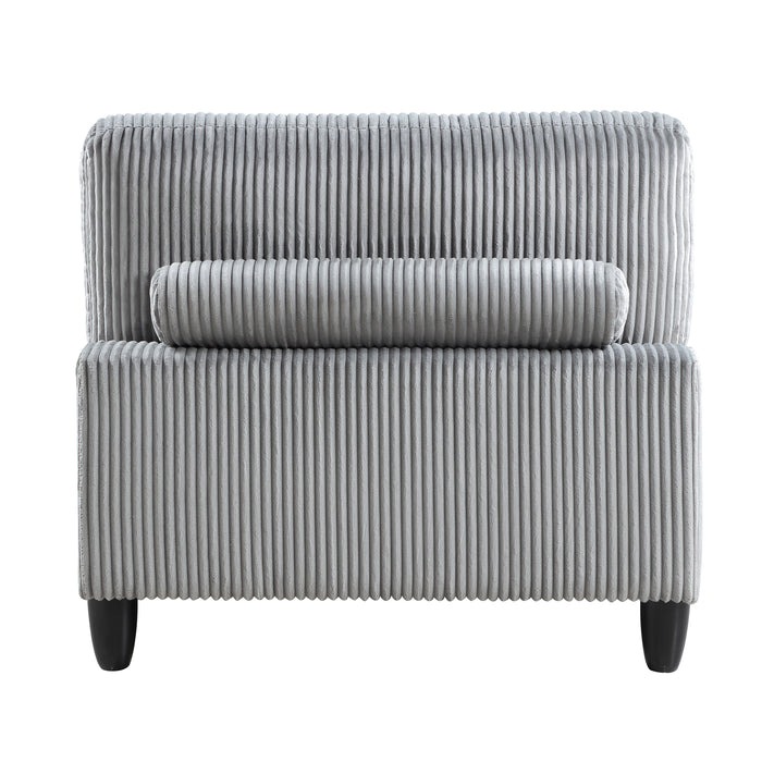OakvillePark Caden Corduroy / Microfiber Armless Chair