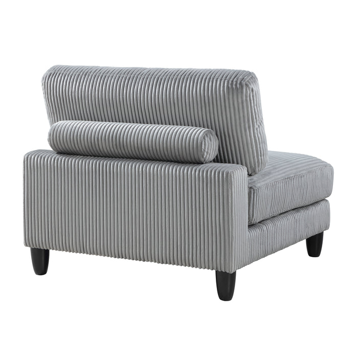 OakvillePark Caden Corduroy / Microfiber Armless Chair