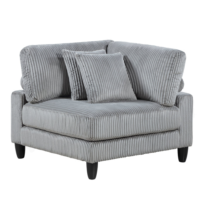 OakvillePark Caden Corduroy / Microfiber Corner Seat