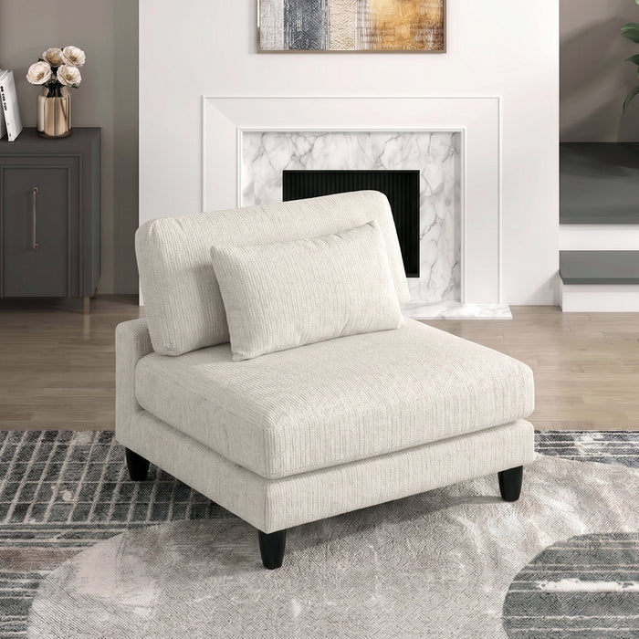 OakvillePark Caden Corduroy / Microfiber Armless Chair
