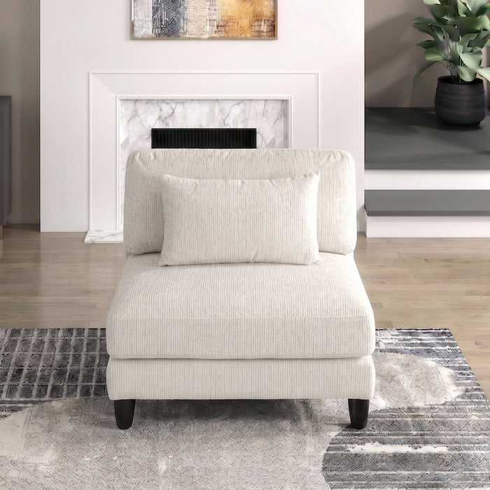 OakvillePark Caden Corduroy / Microfiber Armless Chair