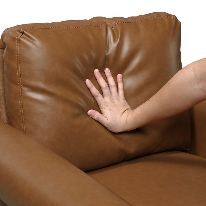 OakvillePark Marlinth Faux Leather Loveseat