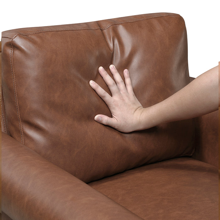 OakvillePark Marlinth Faux Leather Loveseat